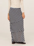 Maximalist Striped Skirt - Blue