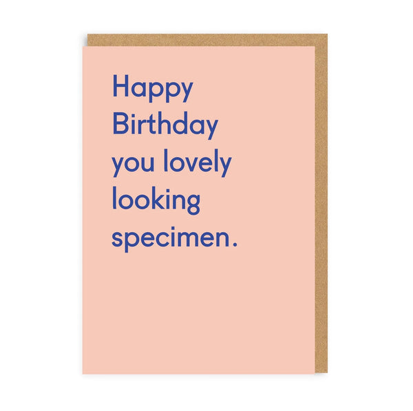 Happy Birthday You Lovely Looking Specimen Greeting Card