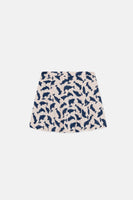 Seal Print Short Skirt