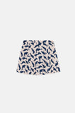 Seal Print Short Skirt