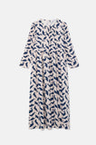 Seal Print Midi Dress