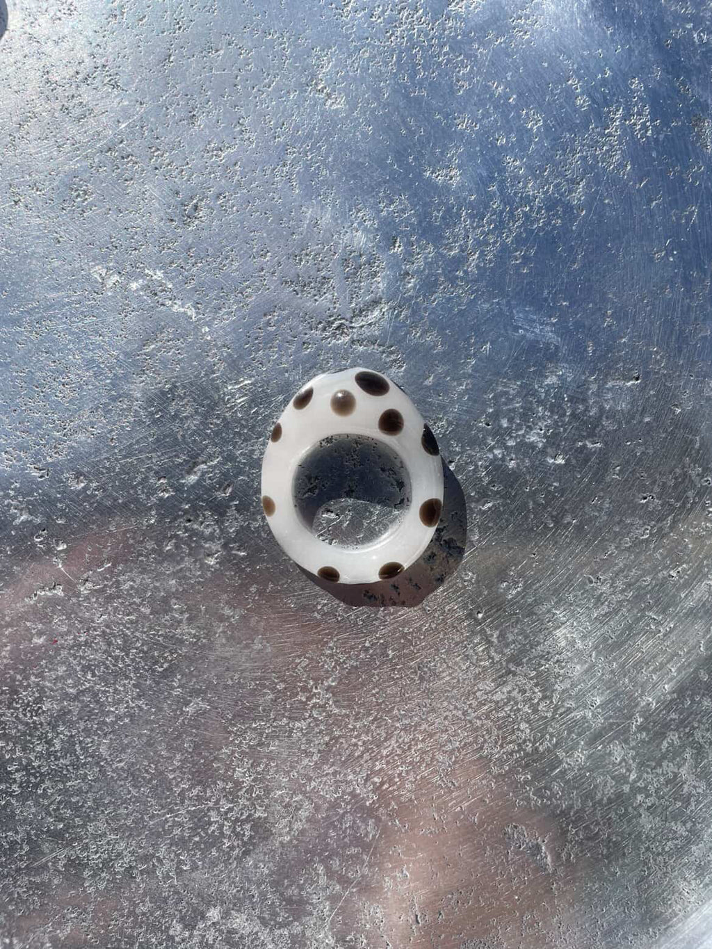 Polka Dot Glass Ring