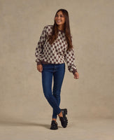 Knit Pullover - Plum Checker