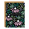 Love Blooms Greetings Greeting Card