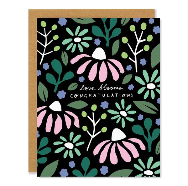 Love Blooms Greetings Greeting Card