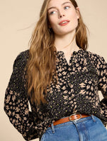 Ari Eco Vero Top - Black Print