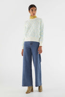 Blue Diamond Jacquard Sweater