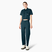 Short Sleeve Cropped Workshirt