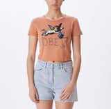 Watering Can Cherub Cropped Chloe Fitted Tee