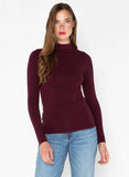 Bamboo Mock Neck Long Sleeve Top