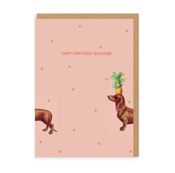 Happy Birthday Sausage Greeting Card