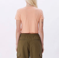 Clay Duck Cropped Emma Rib Tee