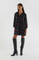 Wavy Stripe Short Dress