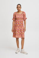 Vera Dress 26 - Carmine Flower