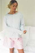 Hemp Bay Henley - Daydream Stripes