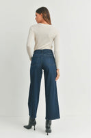 Seamed Utility Straight - Dark Denim