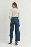 Seamed Utility Straight - Dark Denim