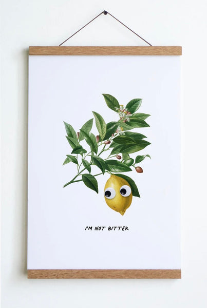 Not Bitter (Googly Lemon) Print
