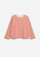 Frankaa Stripe Sweatshirt - Emergency Red/Undyed