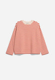 Frankaa Stripe Sweatshirt - Emergency Red/Undyed