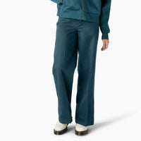 Wide Leg Work Pant - Reflecting Pond