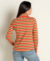 Maisey Long Sleeve Turtleneck - Grenadine Stripe