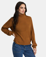 Vineyard Turtleneck Jumper - Workwear Brown