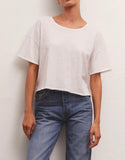 Hazel Slub Tee - White