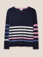 Urban Casual Jumper -Navy Multi