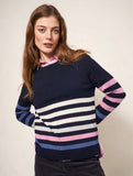 Urban Casual Jumper -Navy Multi