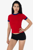 Poly Cotton Ringer Tee