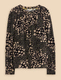 Ari Eco Vero Top - Black Print