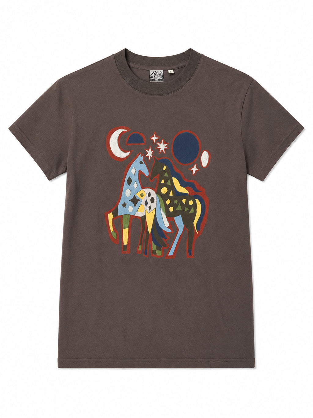 Fire Horse T-Shirt - Vintage Black