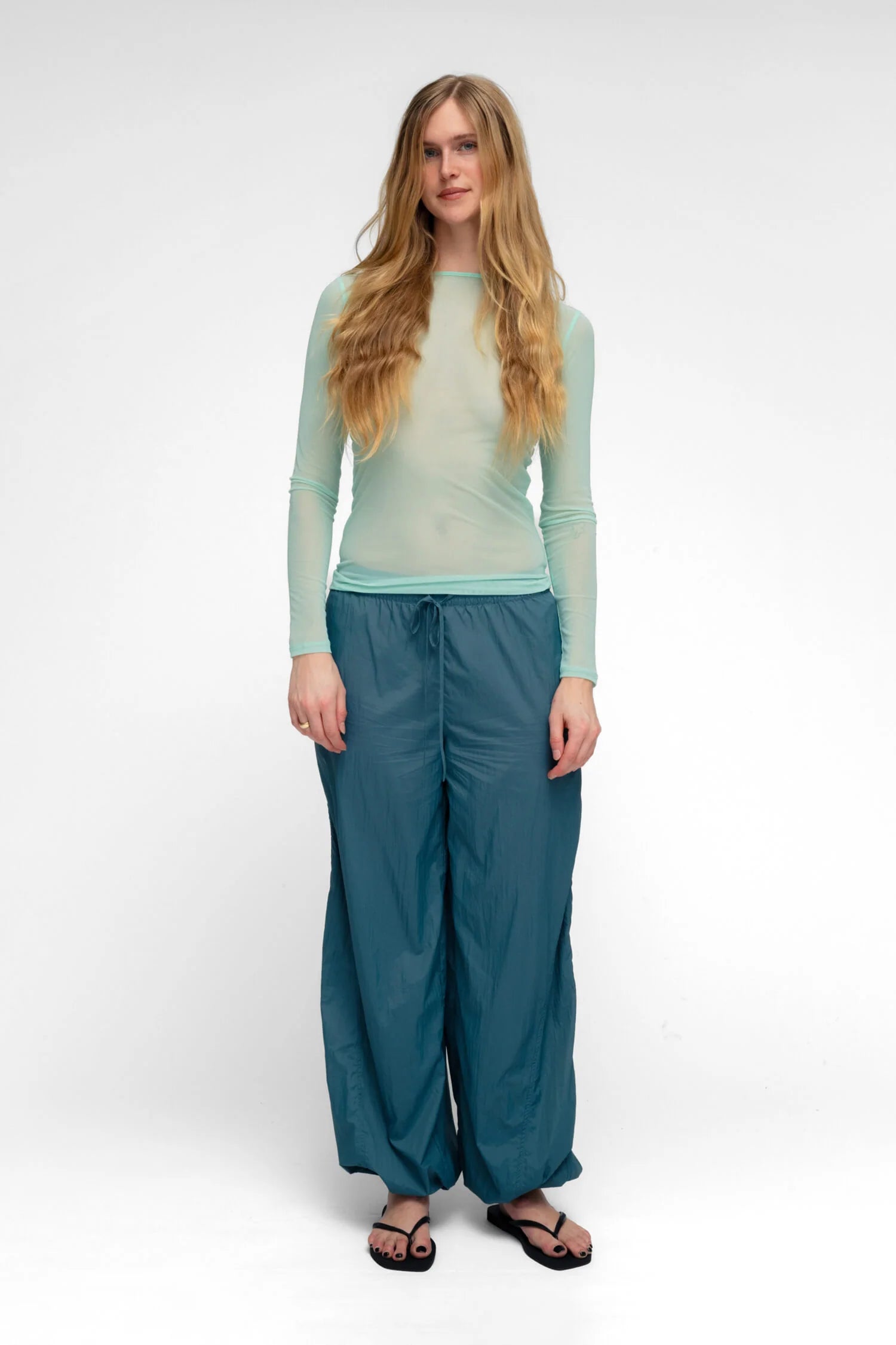 Boatneck Long Sleeve Top - Mint