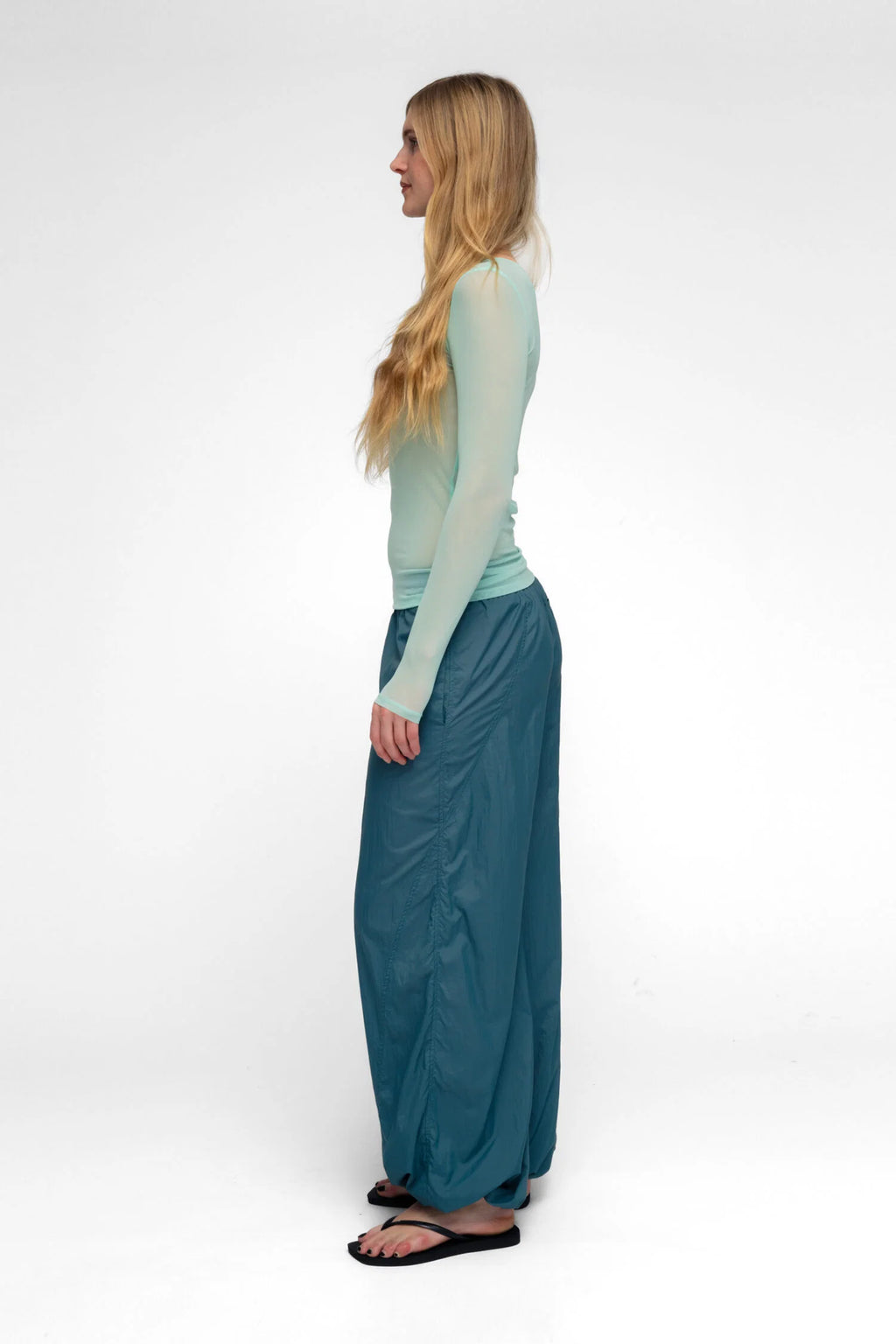 Boatneck Long Sleeve Top - Mint