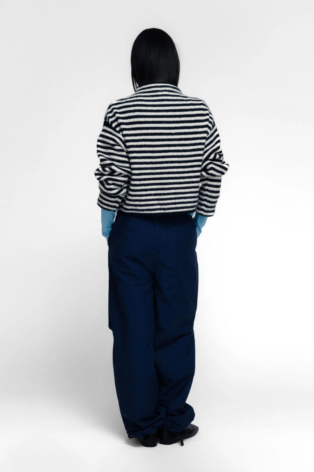 Siel Cardigan - Navy/White