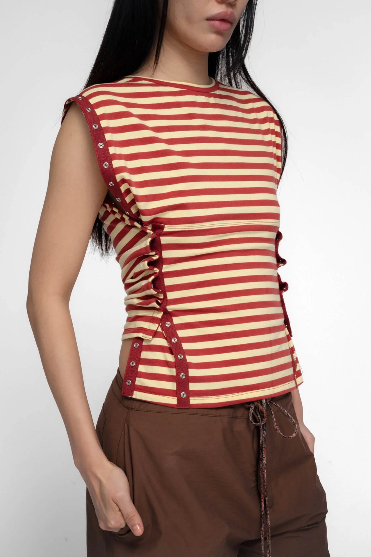 Lianan Snap Tank - Red/Butter