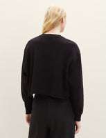 Cropped Structured Crew Thermal