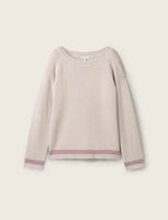 Knit Herringbone Pullover - Taupe