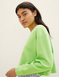 Cropped Structured Crew Thermal