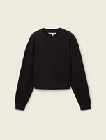 Cropped Structured Crew Thermal