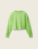 Cropped Structured Crew Thermal