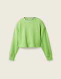 Cropped Structured Crew Thermal
