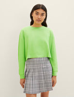 Cropped Structured Crew Thermal