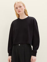 Cropped Structured Crew Thermal