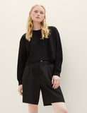 Cropped Structured Crew Thermal