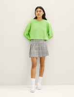 Cropped Structured Crew Thermal