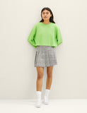 Cropped Structured Crew Thermal