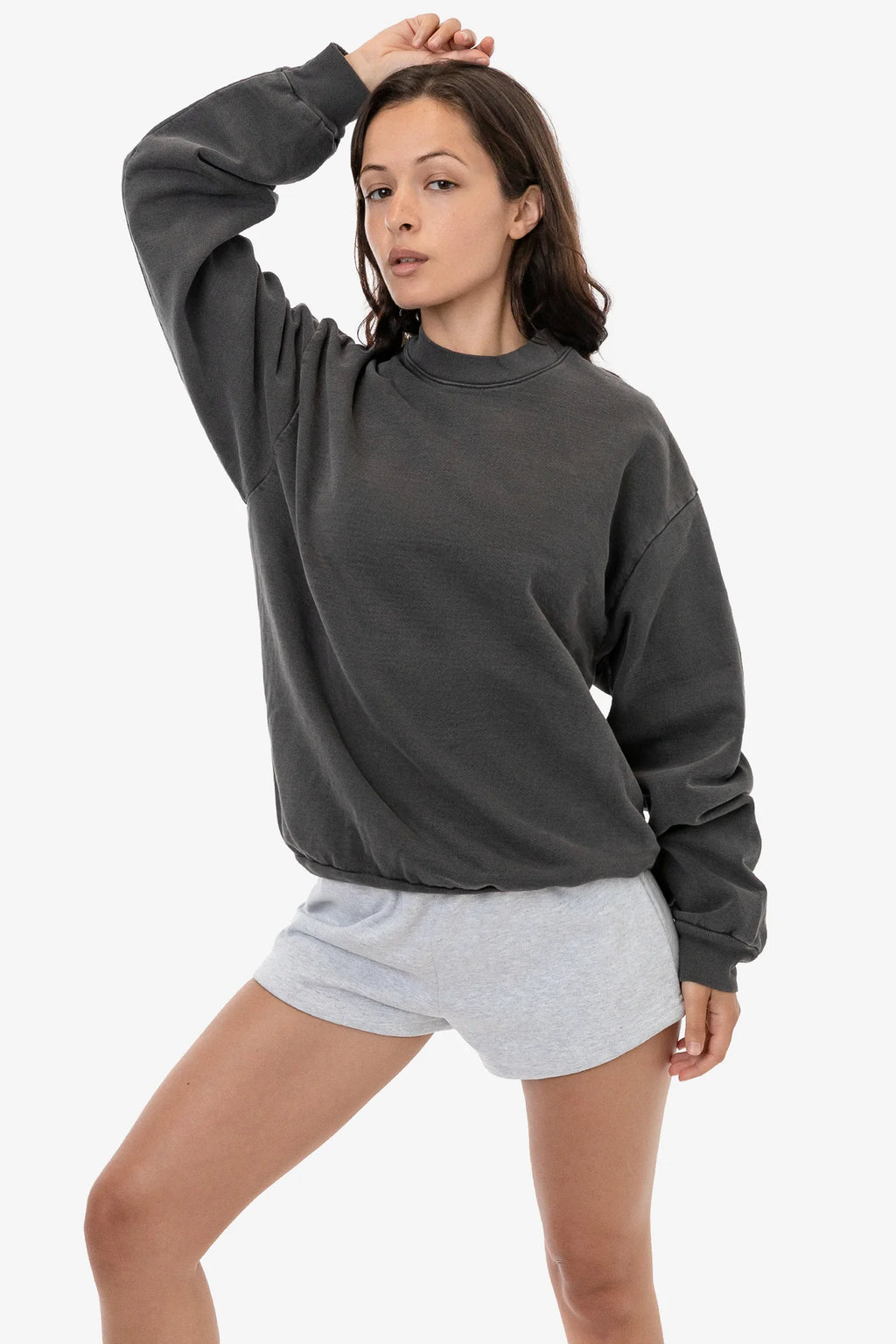 Heavy Fleece Garment Dyed Pullover - Vintage Black