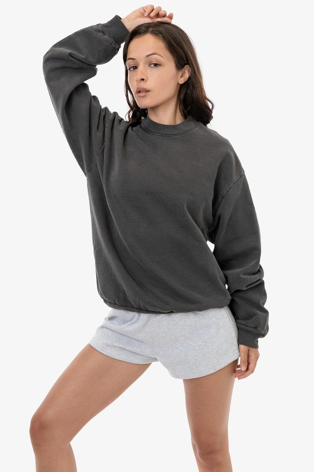 Heavy Fleece Garment Dyed Pullover - Vintage Black